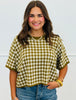 Gingham Short Sleeve Top (Reg.) - 2 Colors
