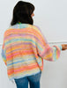 Neon Sorbet Drop Shoulder Open Front Cardigan (Reg.)