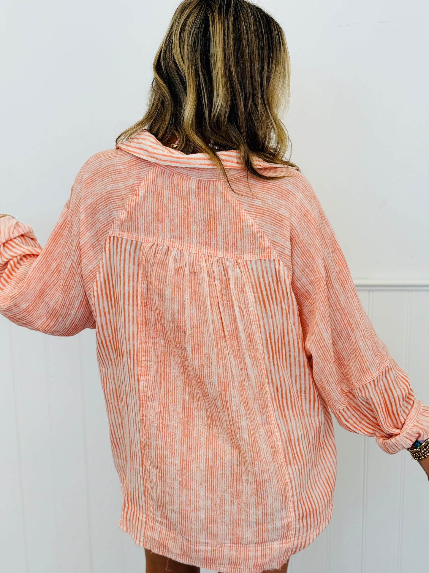 POL Orange Stripe Modern Edge Shirt (Reg.)