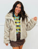 Fur Zip Up Jacket (Reg. and Plus)