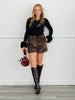 Brown Leopard Faux Fur Shorts (Reg & Plus)