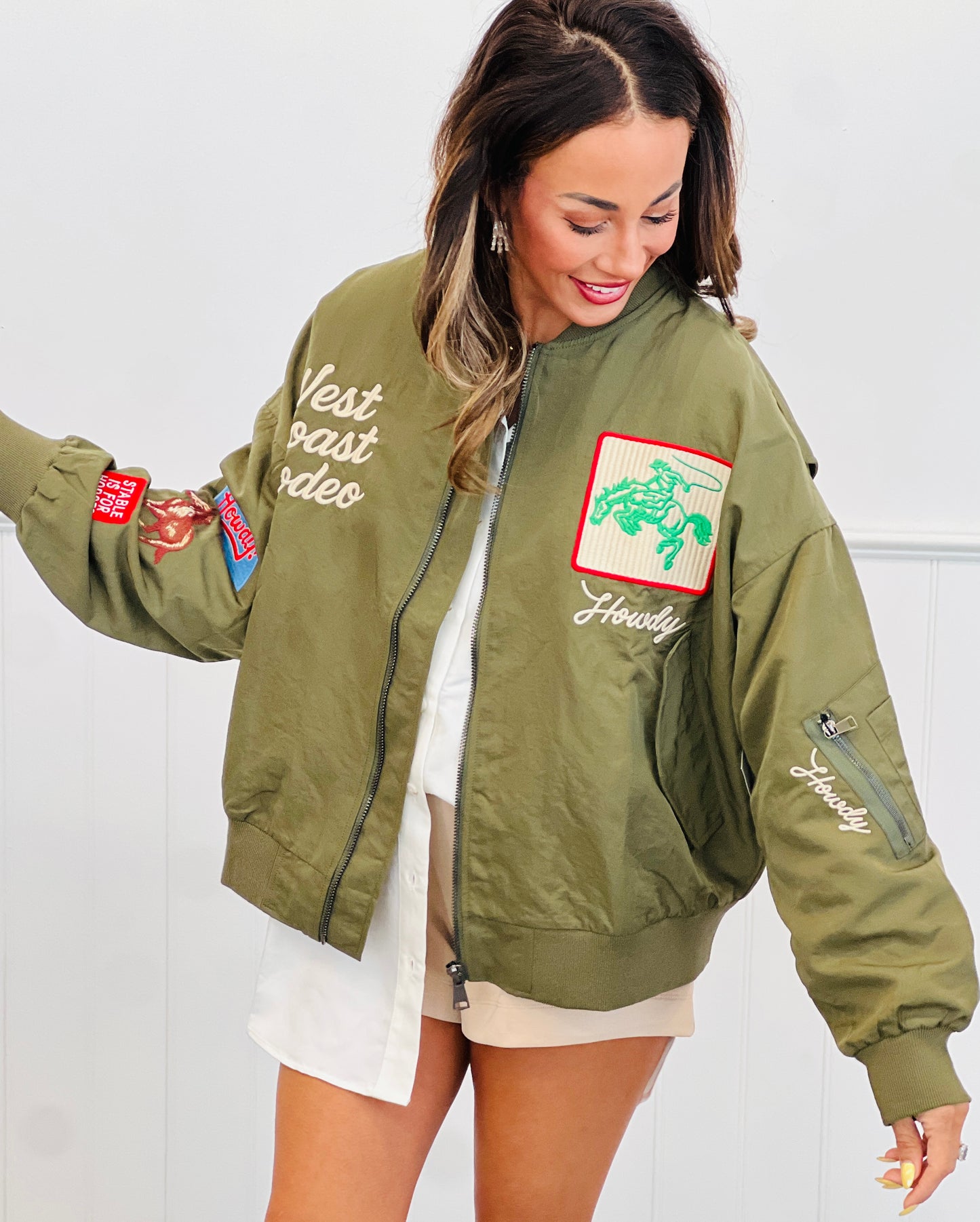 Off White Oversized Button Up Blouse (Reg.)