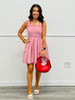 Red Gingham Mini Dress (Reg.)