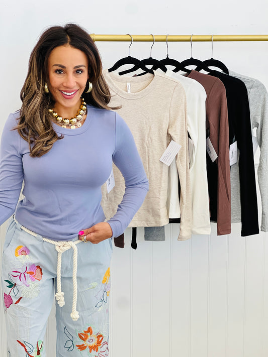 Everything Long Sleeve Top (Reg)- 6 Colors