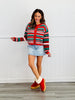 Red Multi Striped Christmas Sweater (Reg.)