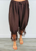 Satin Puff Capri Lounge Pants (Reg & Plus) - 2 Colors