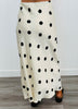 Polka Dot Satin Maxi Skirt (Reg.)-2 Colors
