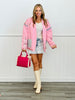 POL Quilted Embroidered Color Block Jacket (Reg.)-2 Colors
