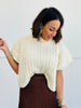 Turtleneck Short Sleeve Sweater Top (Reg)-3 Colors