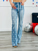 Judy Blue Stars & Stripes Bleached Jeans (Reg. and Plus)