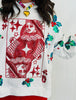Queen Of Sparkles White Holly Card Logo Mockneck Sweatshirt (Reg. & Plus)