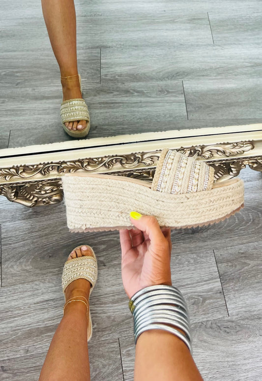 Nude Take It Easy Espadrille Sandals