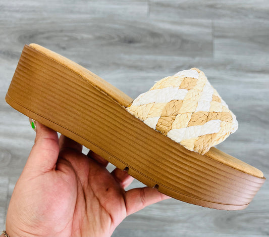 White Combo Breeze On By Sandals