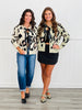 Duo Front Tie Leopard Sweater Cardigan (Reg)-2 Colors