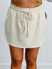 Drawstring Waist Tie Scuba Skort (Reg.)-2 Colors