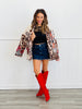 Wild Soul Leopard Quilted Jacket (OS)