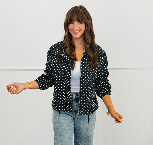 Black/White Polka Dot Jacket (Reg.)