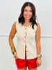 Solid Round Neck Vest Top (Reg.)-4 Colors