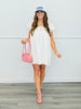 Ivory Eyelet Detail Mini Dress (Reg.)