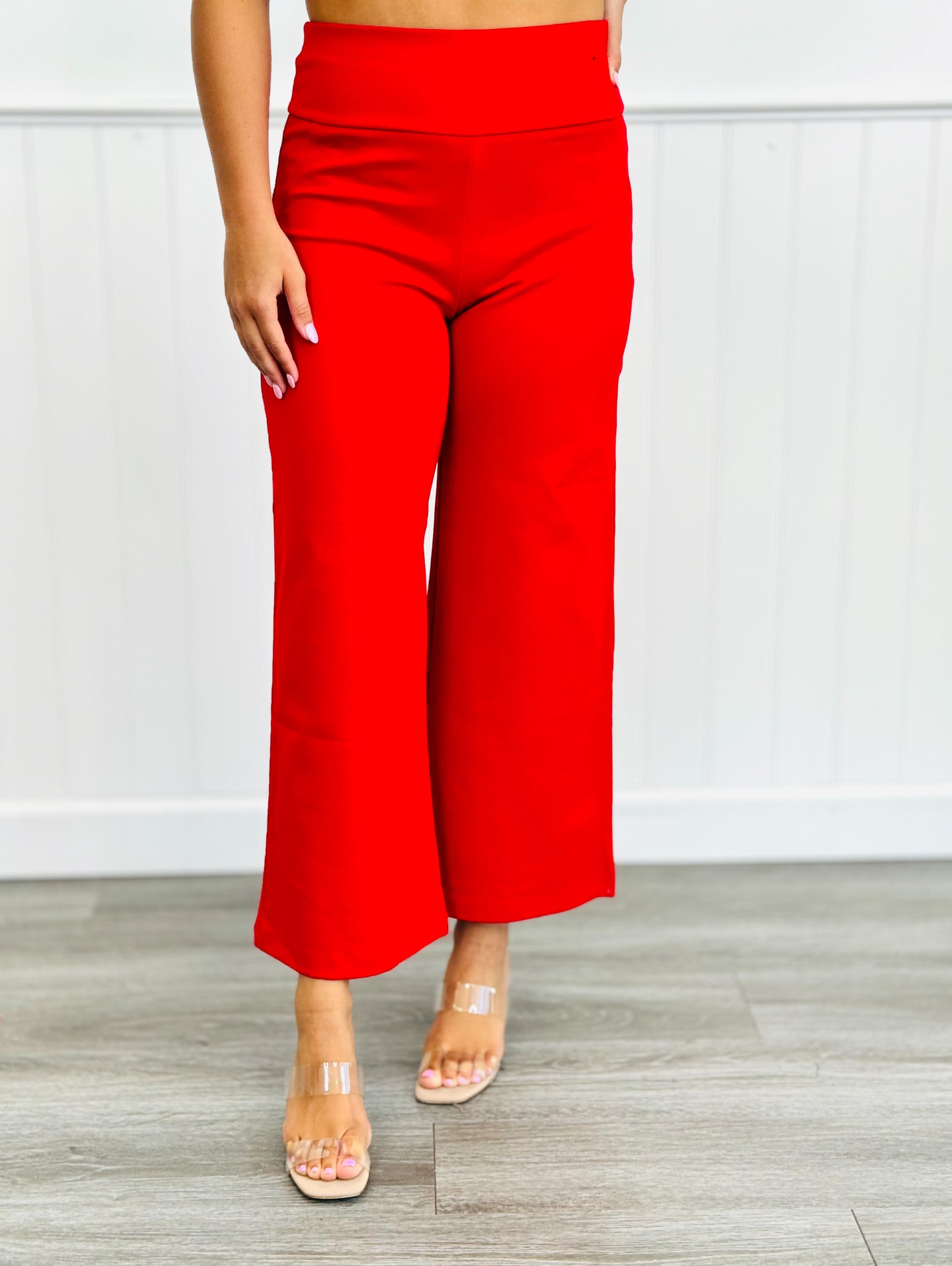 Dear Scarlett Magic Wide Leg Cropped Pants (Reg. & Plus)- 10 Colors