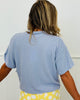 Crew Neck Button Up Boxy Shirt (Reg.) - 3 Colors
