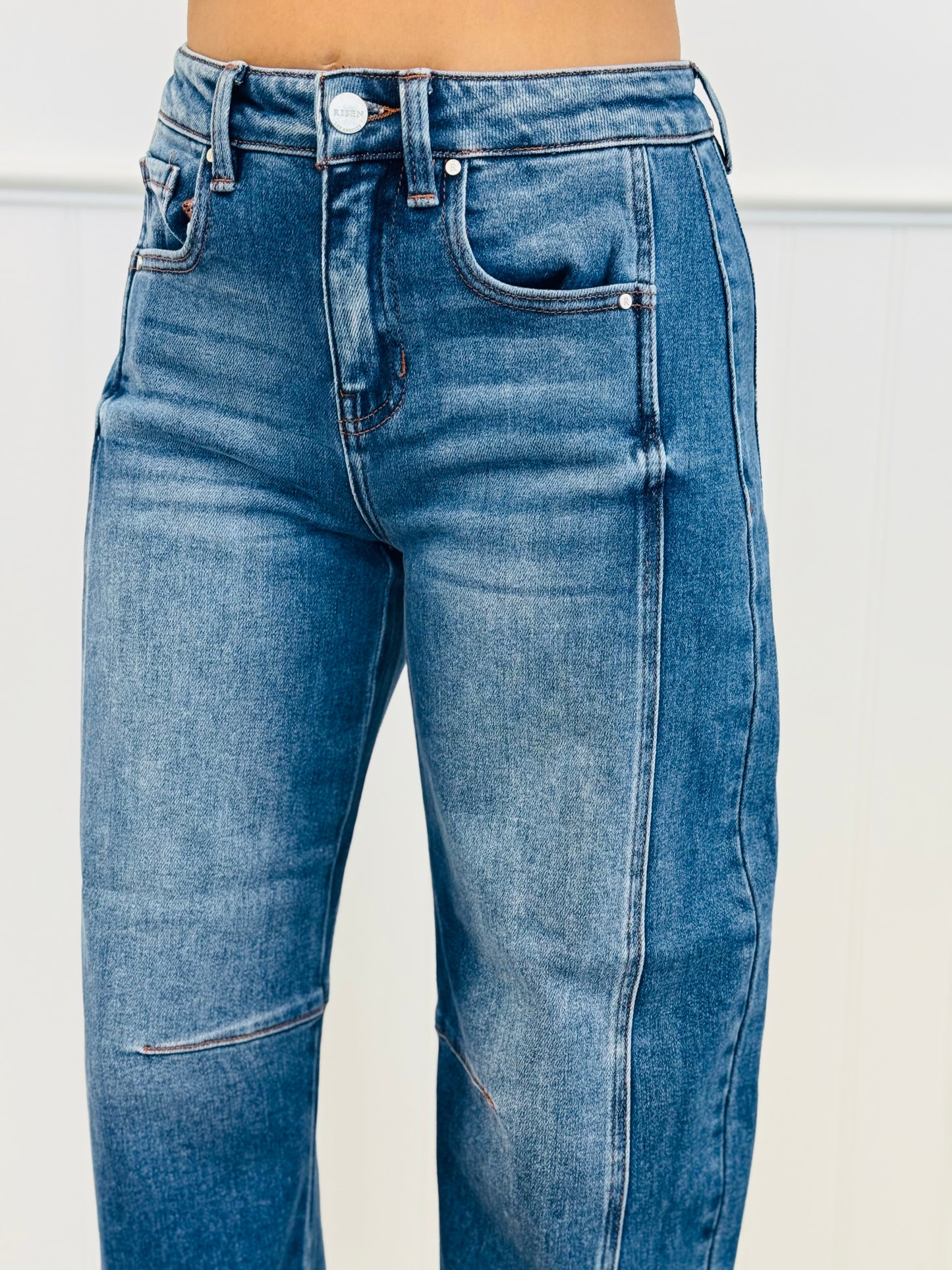 Risen Dark Beyond The Barrel Cuffed Jeans (Reg & Plus)