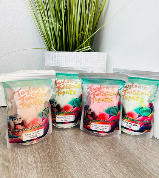 Freeze Dried Cotton Candy- 4 Flavors