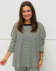 Cozy Striped Lounge Top (Reg & Plus) - 6 Colors