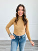 Ribbed Velvet Long Sleeve Top (Reg. & Plus)- 4 Colors