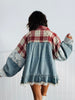 POL Plaid Solid Long Sleeve Top (Reg.)- 2 Colors