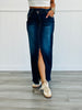 Risen Denim Be The Statement Crossover Maxi Skirt (Reg.)