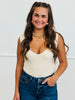Tan Sweater Knit Bodysuit (Reg & Plus)