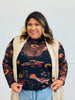 Western Print Mesh Top (Reg & Plus)-2 Colors
