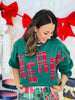 Plaid Merry Graphic Sweatshirt (Reg.)-2 Colors