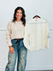 Center Seam Long Sleeved Sweater Top (Reg.)- 2 Colors