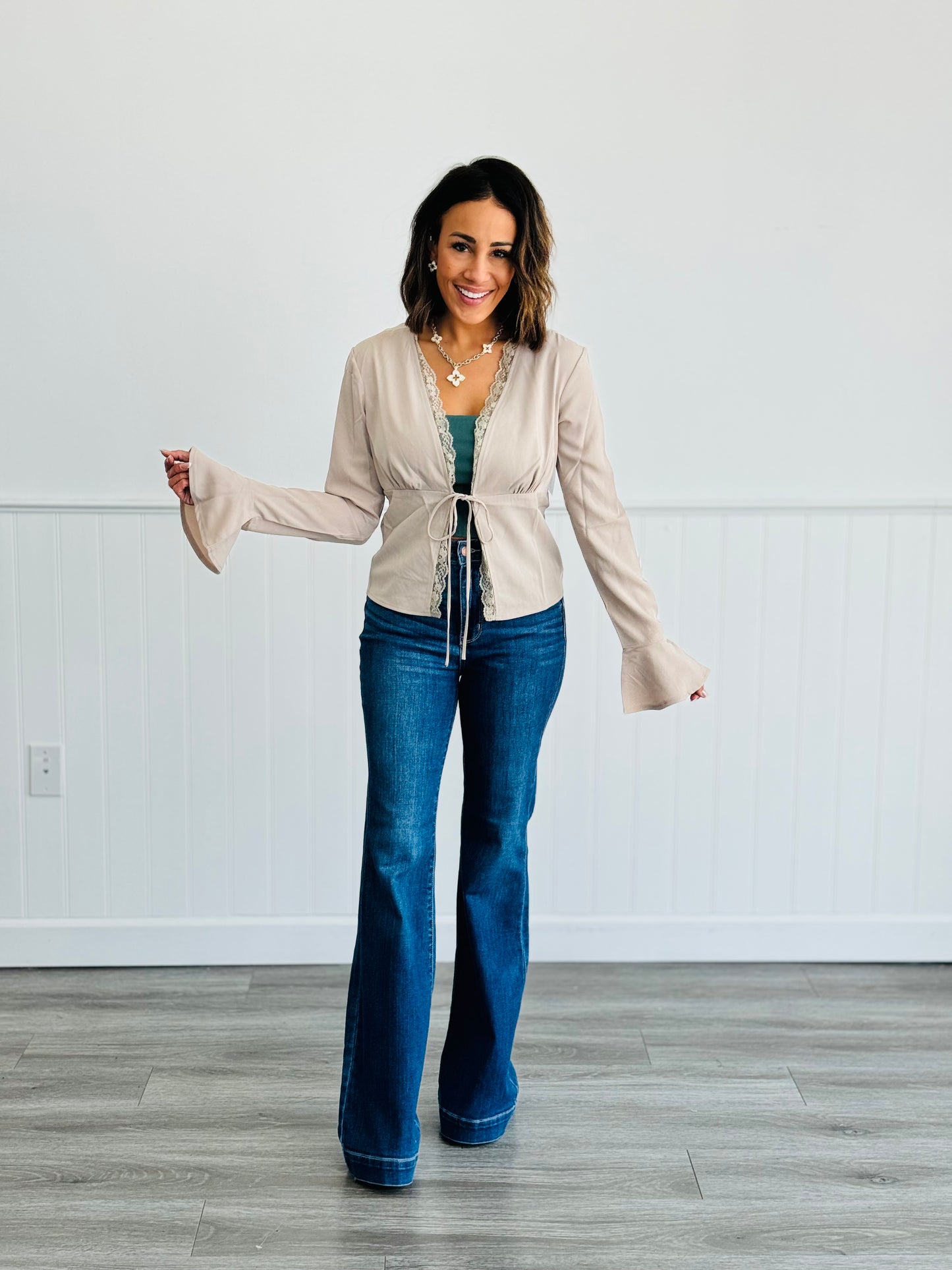 Judy Blue Be The Reason Wide Hem Flare Jeans (Reg. and Plus)