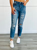 Judy Blue Lost Without You Boyfriend Cuffed Jeans (Reg. & Plus)