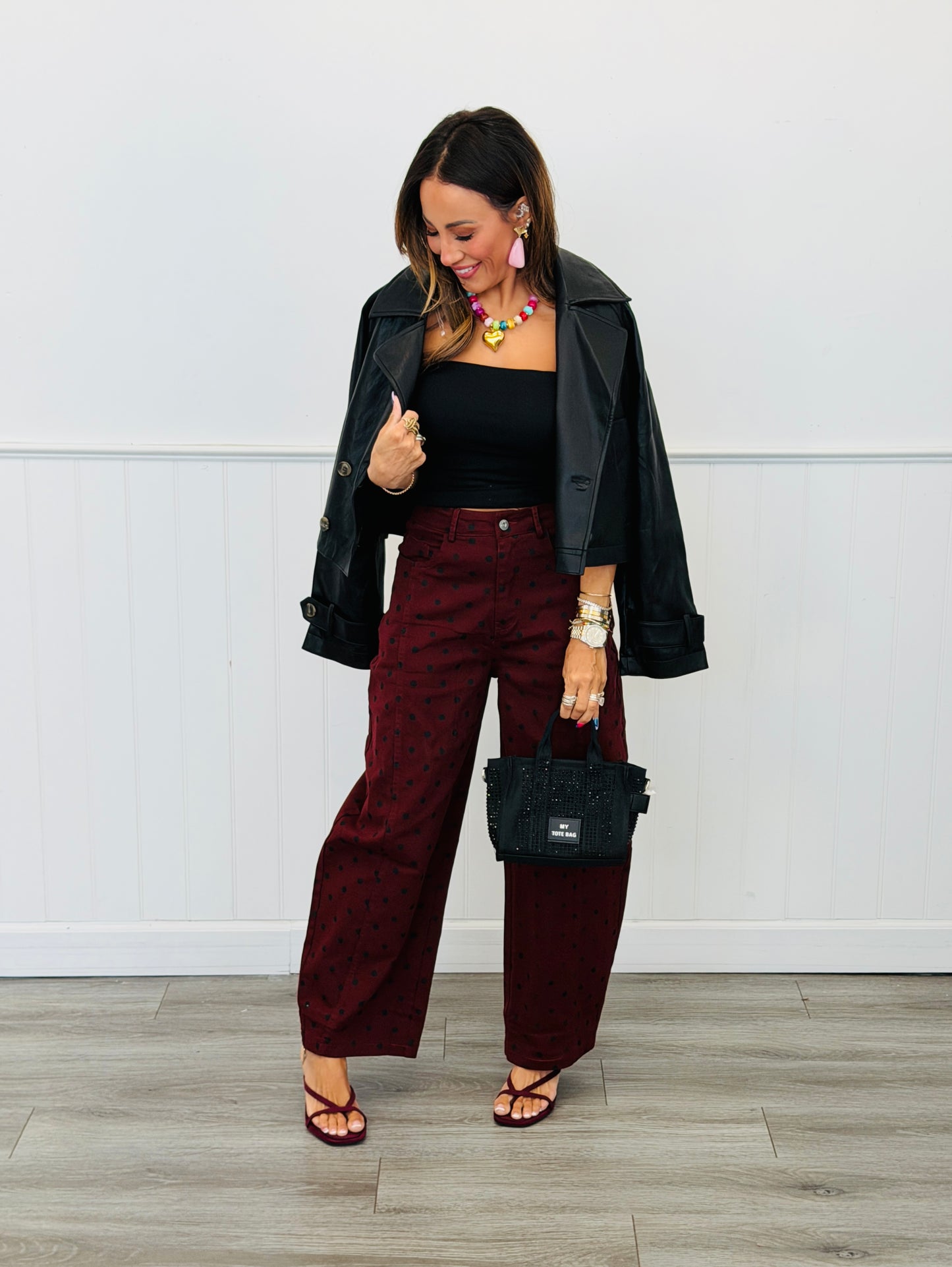 Polka Dot Party Barrel Pants (Reg.) - 4 Colors