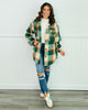 Green Multi Plaid Shacket (Reg.)