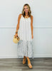 POL Ivory Multi Striped & Strappy Maxi Dress (Reg.)