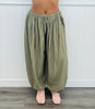Shirred Harem Pocket Pants (Reg.) - 2 Colors