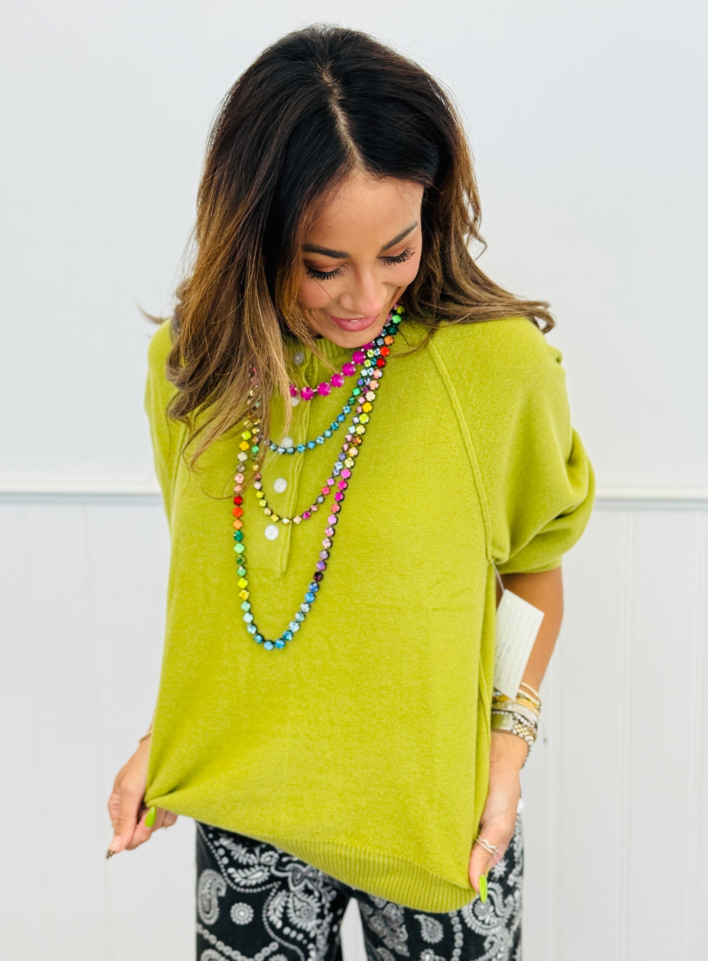 Matcha Wool Melange Sweater Top (Reg.)