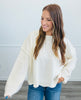 Oversized Side Slit Sweater Top (Reg.) - 2 Colors