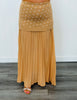 Camel Polka Dot Top & Maxi Skirt Set (Reg.)