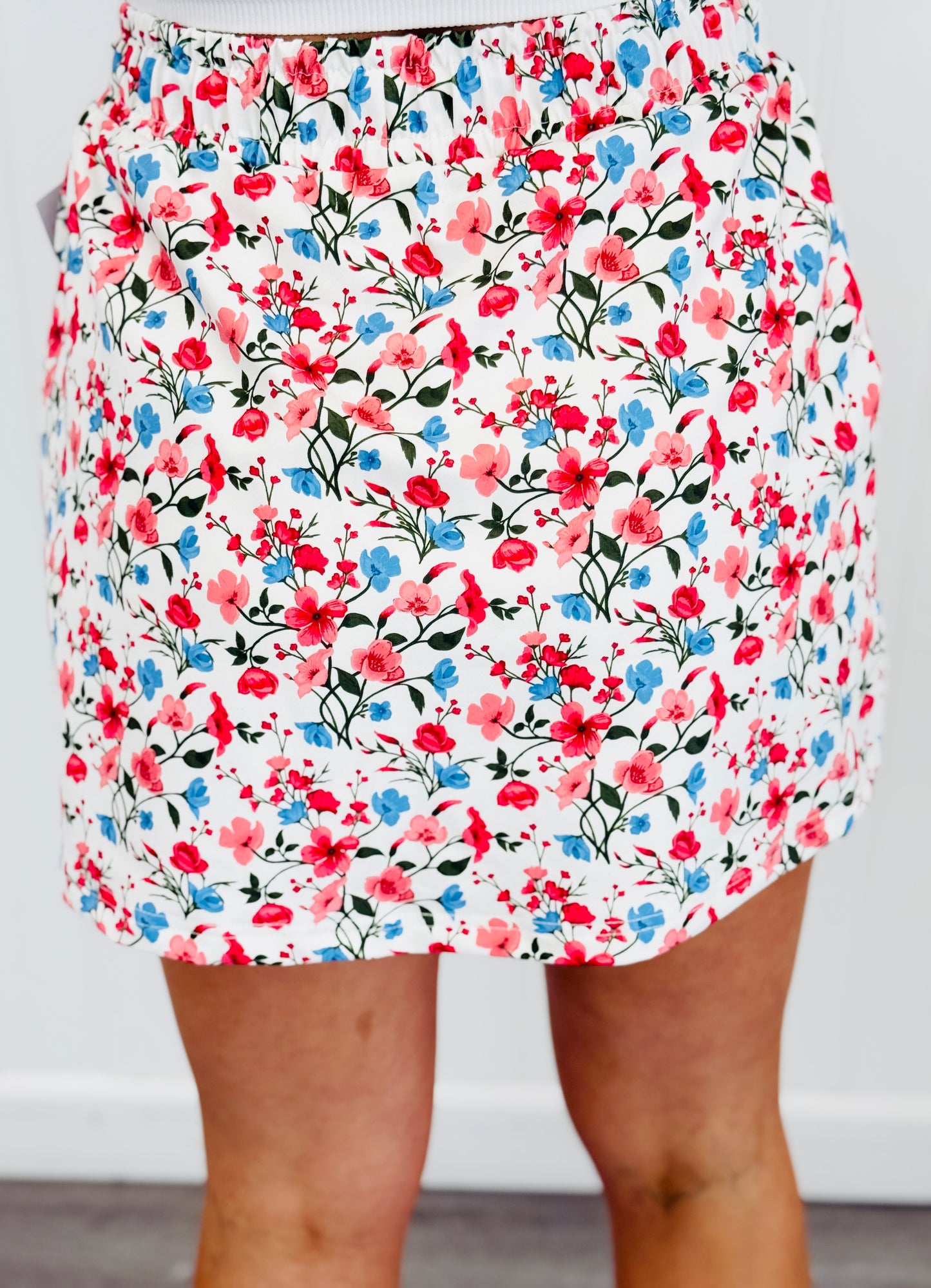 Patriotic Blooms Skort (Reg & Plus)