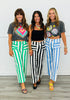 Striped Colette Crop Wide Leg Pants (Reg.) - 3 Colors