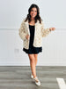 Ivory/Latter Checkered Sherpa Jacket (Reg.)