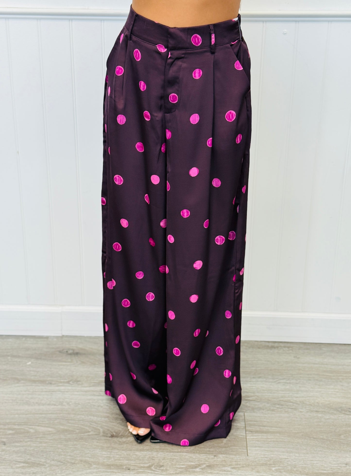High Waist Polka Dot Pants (Reg.) - 4 Colors