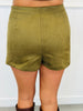 Gold Button Side Zip Mini Skort (Reg.) - 4 Colors