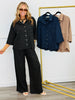 Striped High Low Button Up Shirt (Reg. and Plus) - 3 Colors